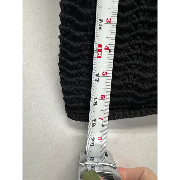 Wilfred Black Knit Cropped Tank Top 🖤 Minimalist Y2K Aritzia Basic - Picture 6 of 9